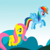Игры Пони на Двоих: Радуга Дэш и Флаттершай - Онлайн