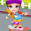 Игра Малышка Барби Упала со Скейта