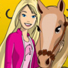 Игра Раскраска Барби и Лошадь - Онлайн